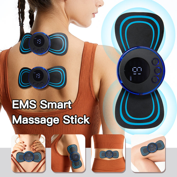 Premium Electric EMS Foot Massager - Rechargeable Pulse Muscle Stimulator with Remote Control, 8 Modes, 19 Intensity Levels