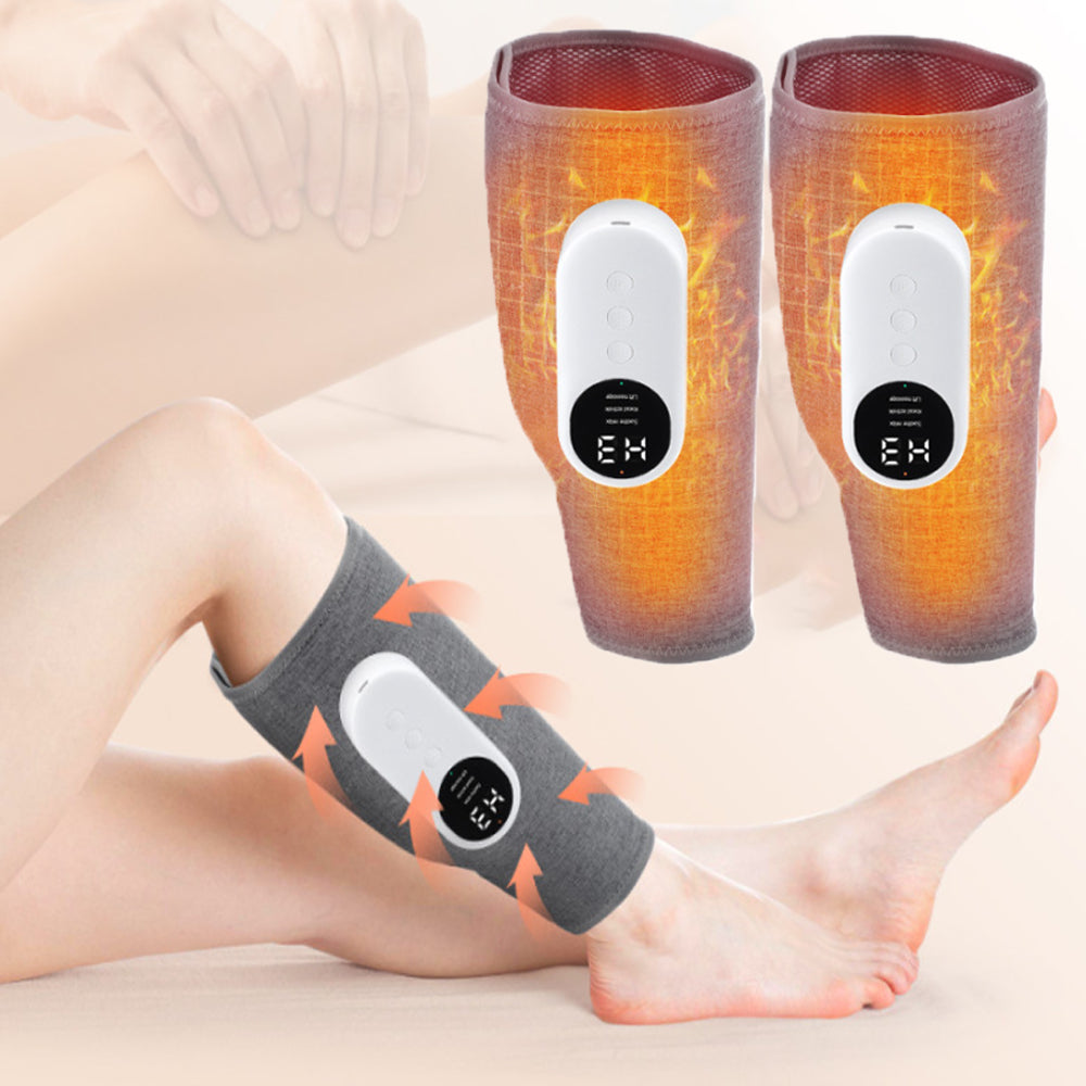 Premium Electric Leg Massager - 360° Air Compression Calf & Thigh Massager with Heat, Three Massage Modes, and Long-Lasting 
