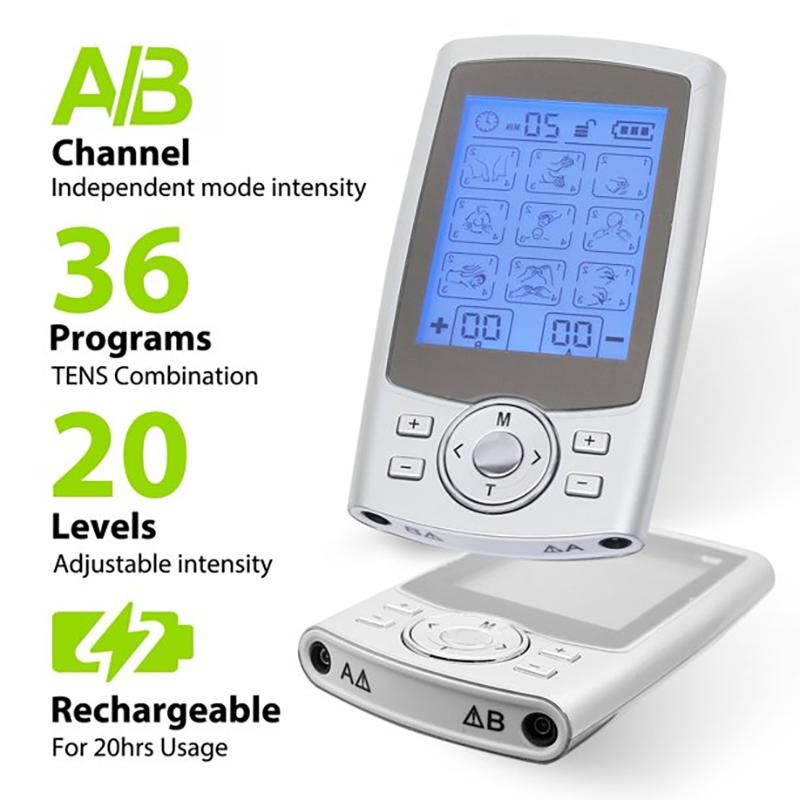 Premium Adjustable Electric Muscle Massager - Slimming Machine with 24 Modes, Rechargeable Design, and Intensity Control for 