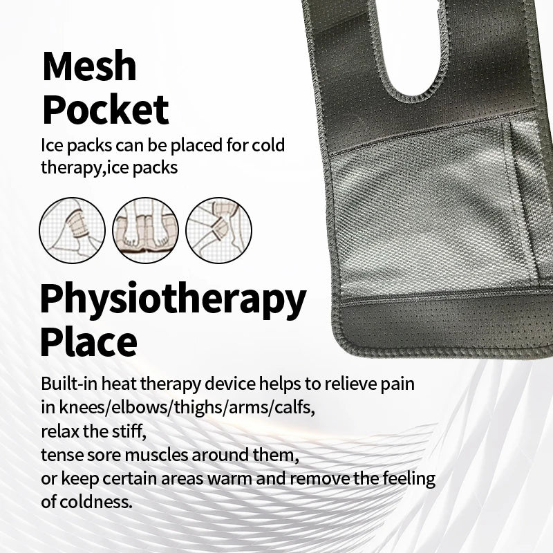 Premium USB Elbow Heating Pad for Arthritis Pain Relief - Thermal Therapy Massager with Adjustable Temperature (40-50°C) for 