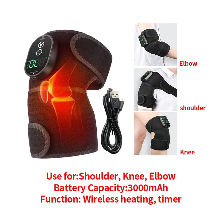Premium USB Elbow Heating Pad for Arthritis Pain Relief - Thermal Therapy Massager with Adjustable Temperature (40-50°C) for 