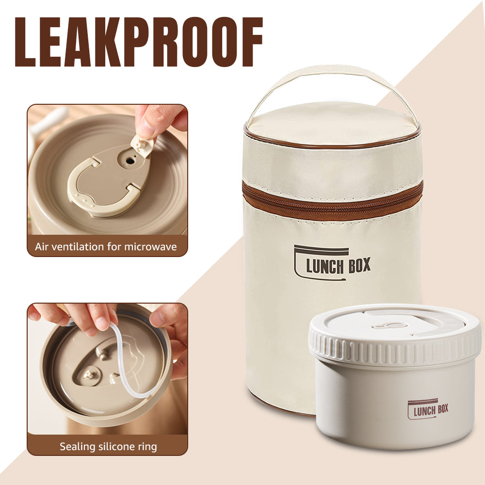 Premium Insulated Lunch Box Set – Portable Stackable Bento Box, Stainless Steel, Thermal Insulation, Keeps Food Warm or Cold,