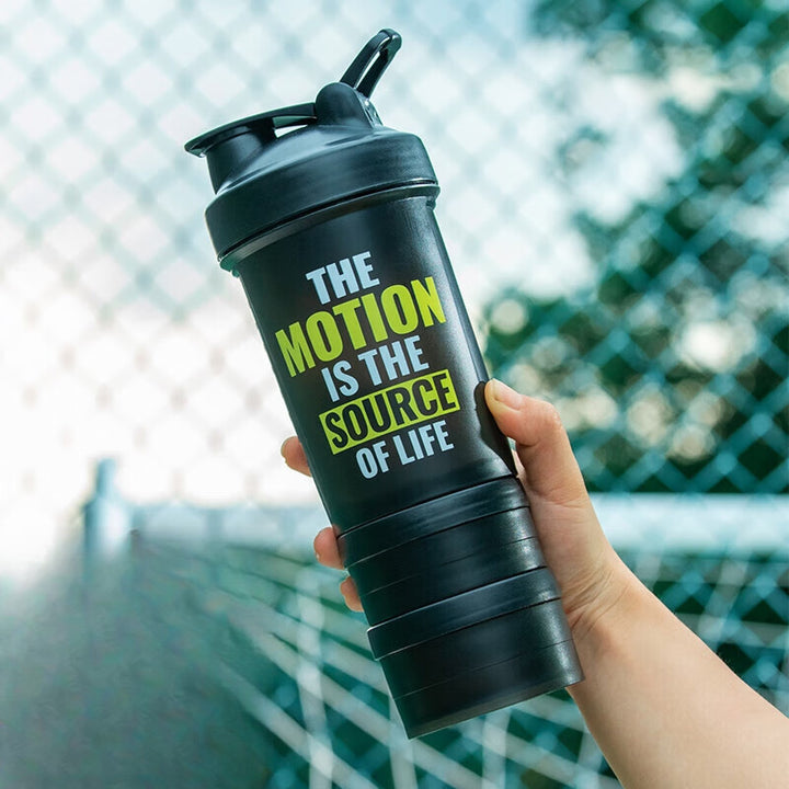 Premium Sports Shaker Cup – Large Capacity Leak-Proof Fitness Water Bottle – Portable, Thickened, Graduated Design for Gym, 