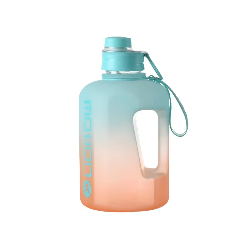Premium 2.2L Large Capacity Sports Water Bottle – BPA-Free, Gradient Plastic, Portable Kettle with Straw, Leak-Proof, Ideal 