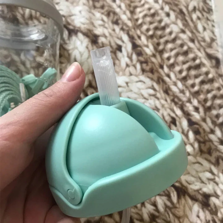 Premium 250ml Kids Water Cup – Anti-Choke, Spill-Proof, with Suction Ball & Straw, Cute Cartoon Design, Ideal for Toddlers 