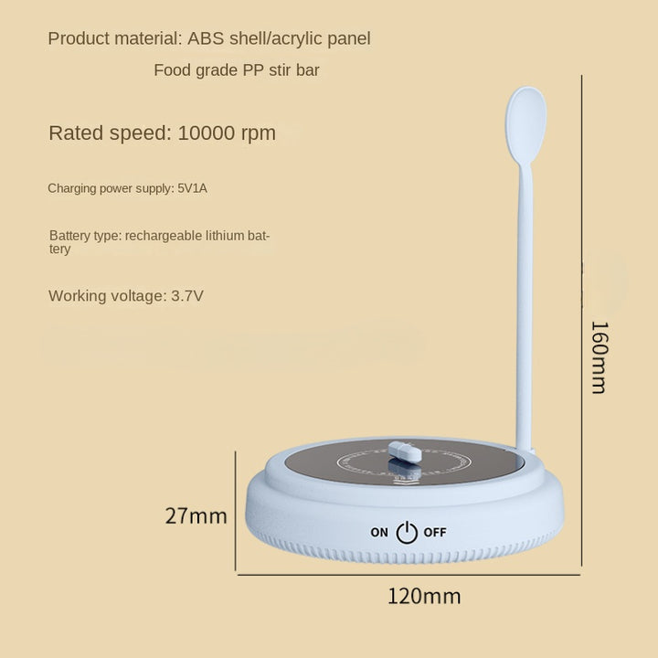 Premium Automatic Mixing Cup – Portable Electric Coffee & Milk Shaker, USB Charging, Magnetic Suspension, Ideal for Water, 