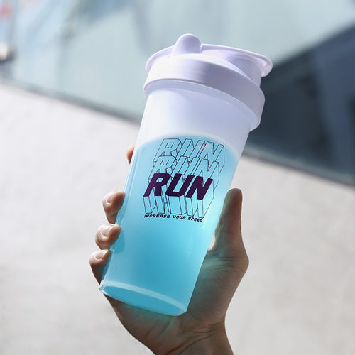 Premium 600ML Shaker Bottle – BPA-Free Sports Water Bottle with Protein Mixer – Portable Travel Cup with Stainless Steel 