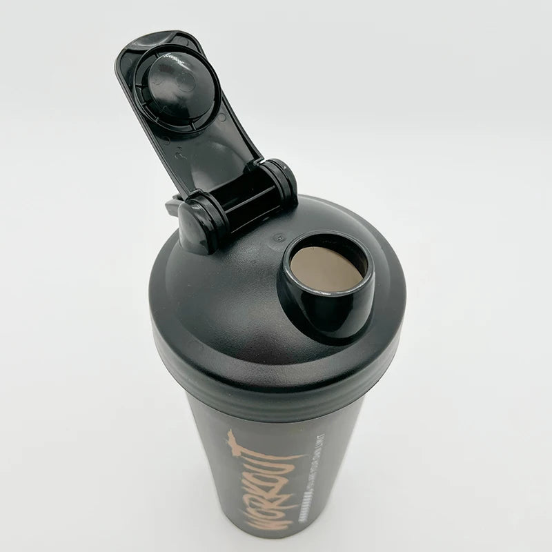 Premium 600ML Shaker Bottle – BPA-Free Sports Water Bottle with Protein Mixer – Portable Travel Cup with Stainless Steel 