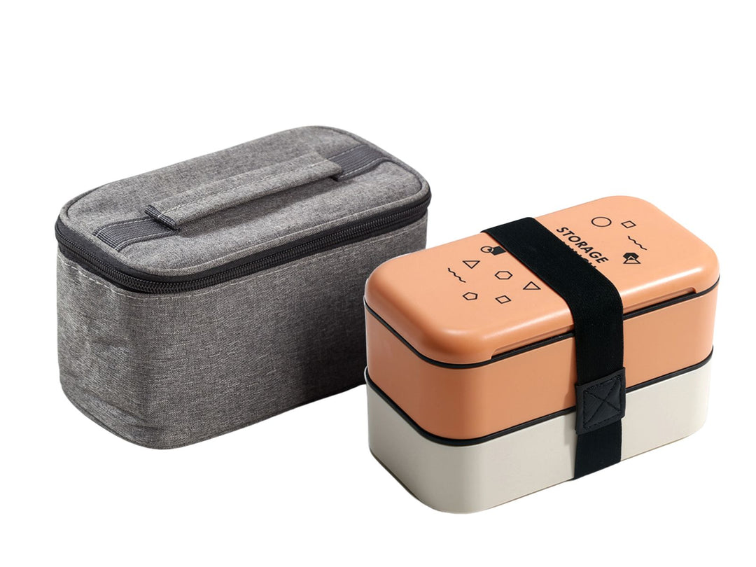 Premium Eco-Friendly Double-Layer Bento Lunch Box – Microwave Safe, 1L Capacity, Health Food Container for Meal Prep, BPA, 