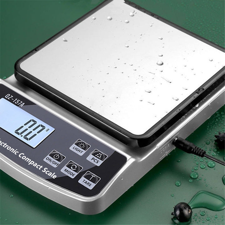 Premium Electronic Kitchen Scale - USB Rechargeable Smart Digital Balance for Food, Coffee, and Baking (3KG/5KG/10KG 