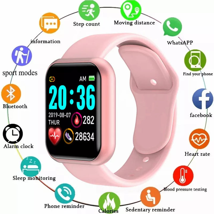 Luxury Smartwatch for Men & Women – Bluetooth Fitness Tracker, Music Control, Sleep Monitor, Sports Bracelet, Stylish Smart Watch with Heart Rate Monitor - StrengthXPhysiotherapy