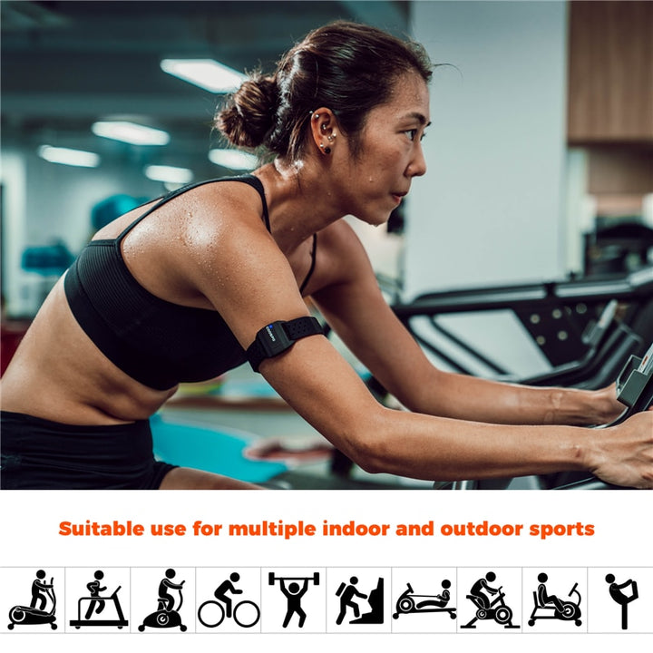 Premium Heart Rate Monitor Bracelet for Fitness – Bluetooth 4.0 ANT+ for Garmin & Wahoo, Optical Sensor, Outdoor Tracker 