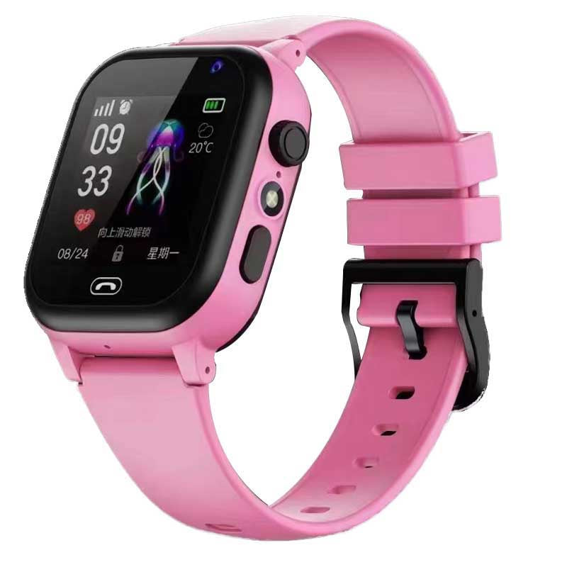 Premium Kids Smart Watch Phone – 2G GSM, LBS Location, SOS, Voice Chat, Camera, Flashlight, Alarm, Silicone Strap,