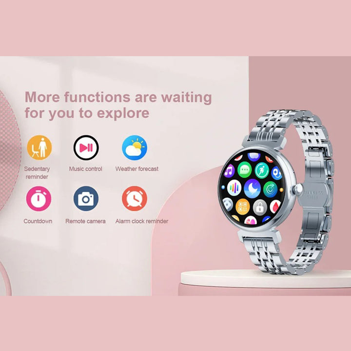Premium Luxury Women's Smartwatch – Heart Rate, Blood Oxygen, Sleep Monitoring, Bluetooth Call, Diamond Bracelet, 1.32" HD Display, IP67 Waterproof, Fitness Tracker, Multi-Sport Modes - StrengthXPhysiotherapy