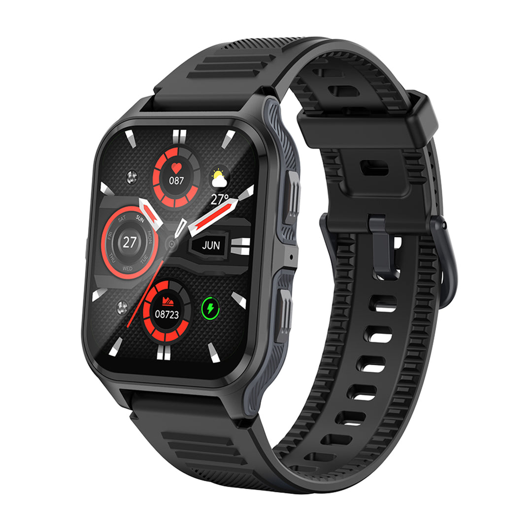 Premium Smartwatch with 1.96" Curved AMOLED Display, Bluetooth Calling, IP68 Waterproof, 100+ Sports Modes, AI Voice 