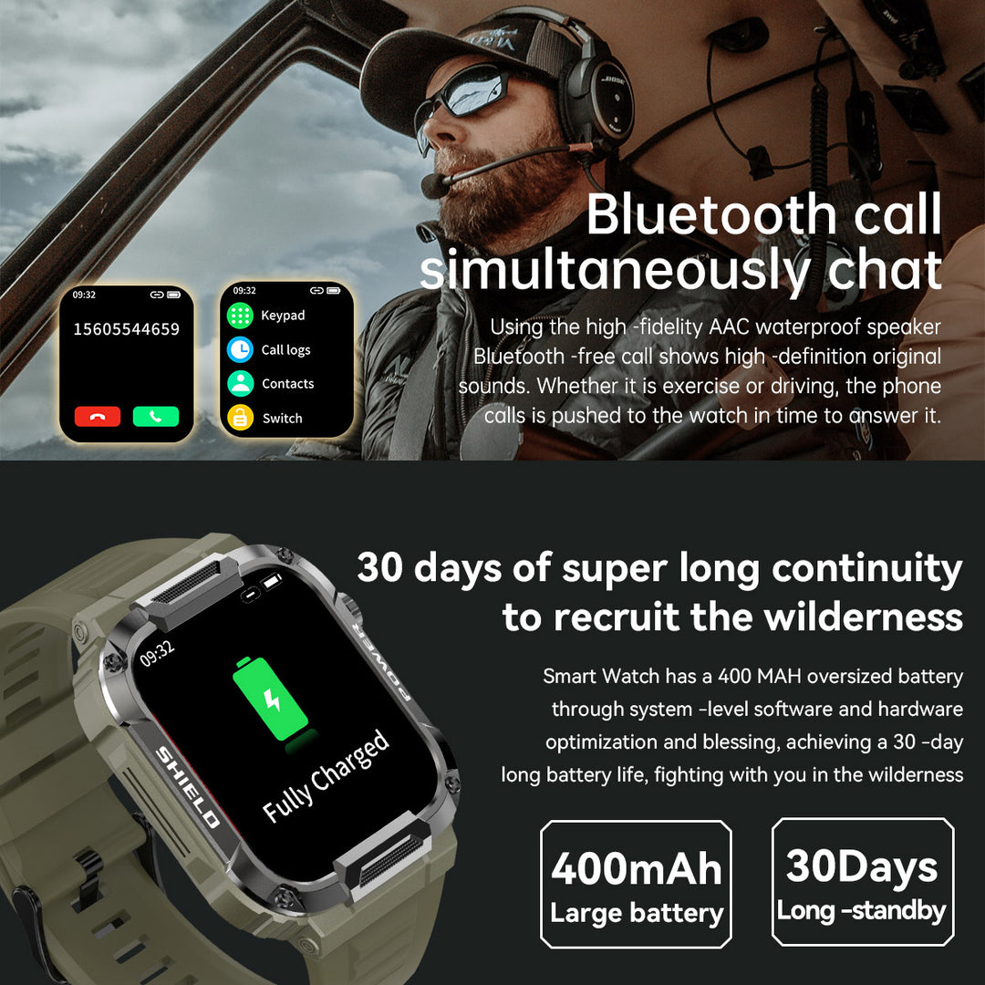 Premium Smartwatch with 1.96" Curved AMOLED Display, Bluetooth Calling, IP68 Waterproof, 100+ Sports Modes, AI Voice 