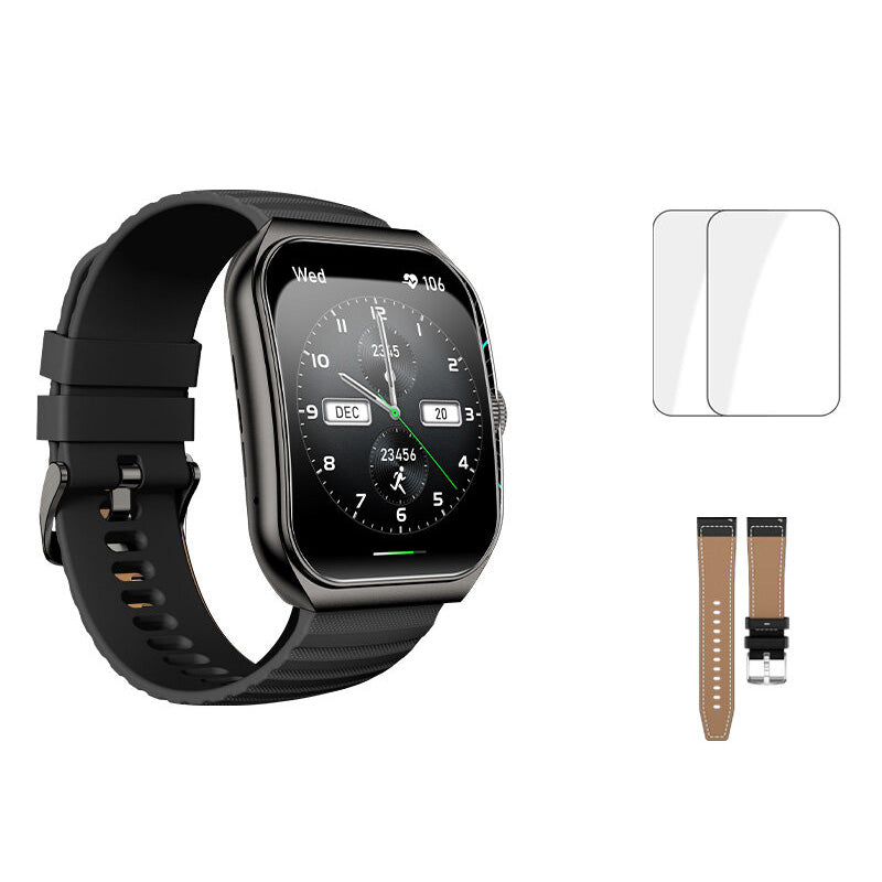 Premium Smartwatch with 1.96" Curved AMOLED Display, Bluetooth Calling, IP68 Waterproof, 100+ Sports Modes, AI Voice 