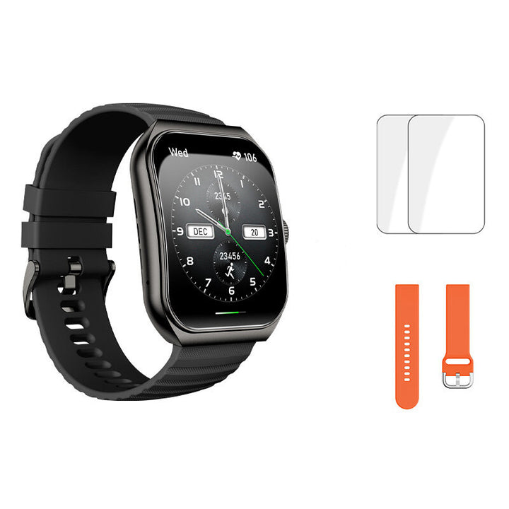 Premium Smartwatch with 1.96" Curved AMOLED Display, Bluetooth Calling, IP68 Waterproof, 100+ Sports Modes, AI Voice 