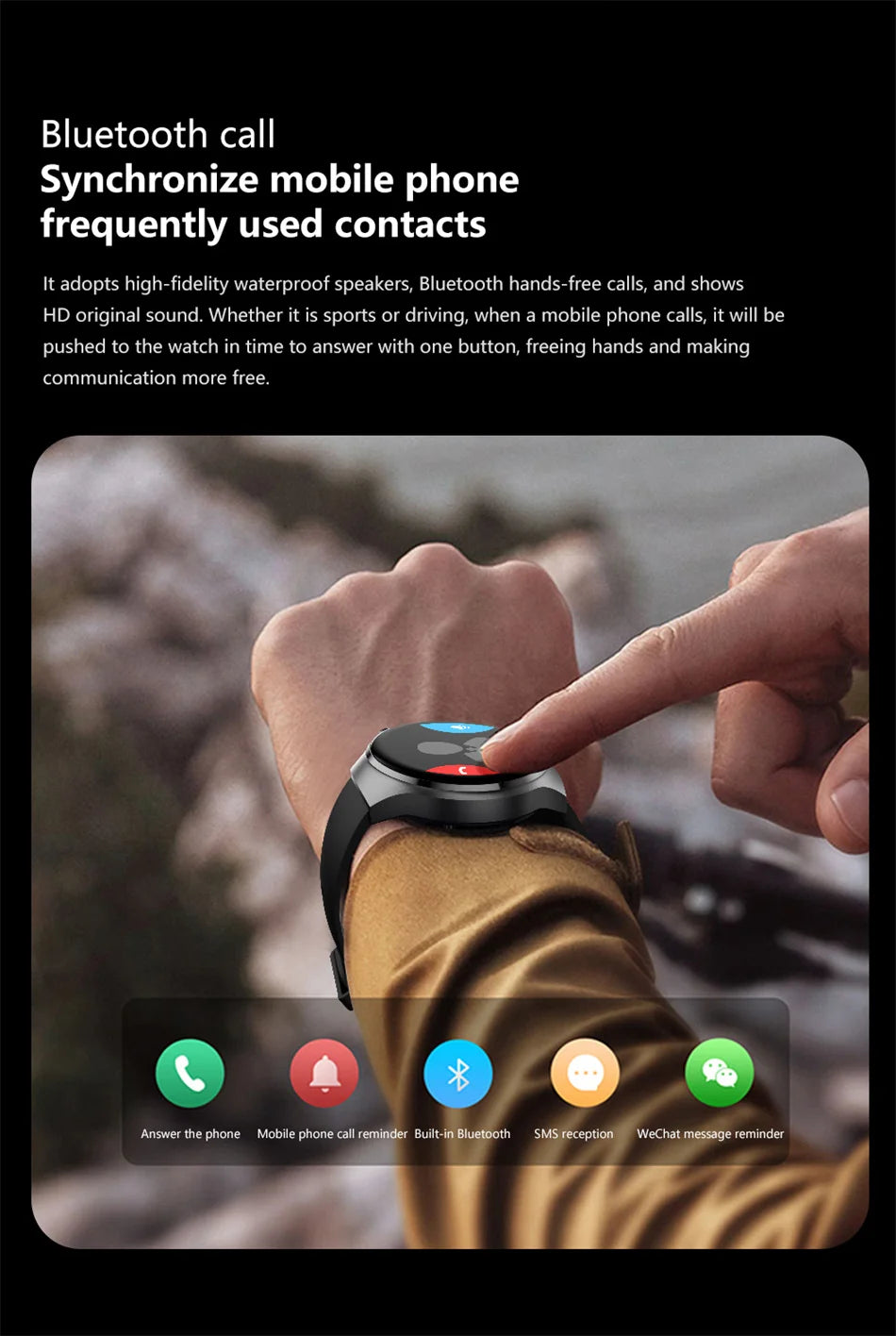 Premium GPS Smart Watch for Men & Women | 360° AMOLED Display, NFC, Bluetooth Call, IP68 Waterproof, Heart Rate Monitor, Fitness Tracker, Sleep Monitoring, Multi-Sport Modes - StrengthXPhysiotherapy