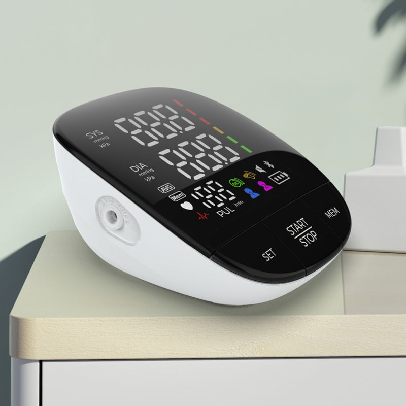 Premium Automatic Upper Arm Blood Pressure Monitor – LED Backlit Screen, 2X120 Memory Groups, Adjustable BP Cuff, Electronic