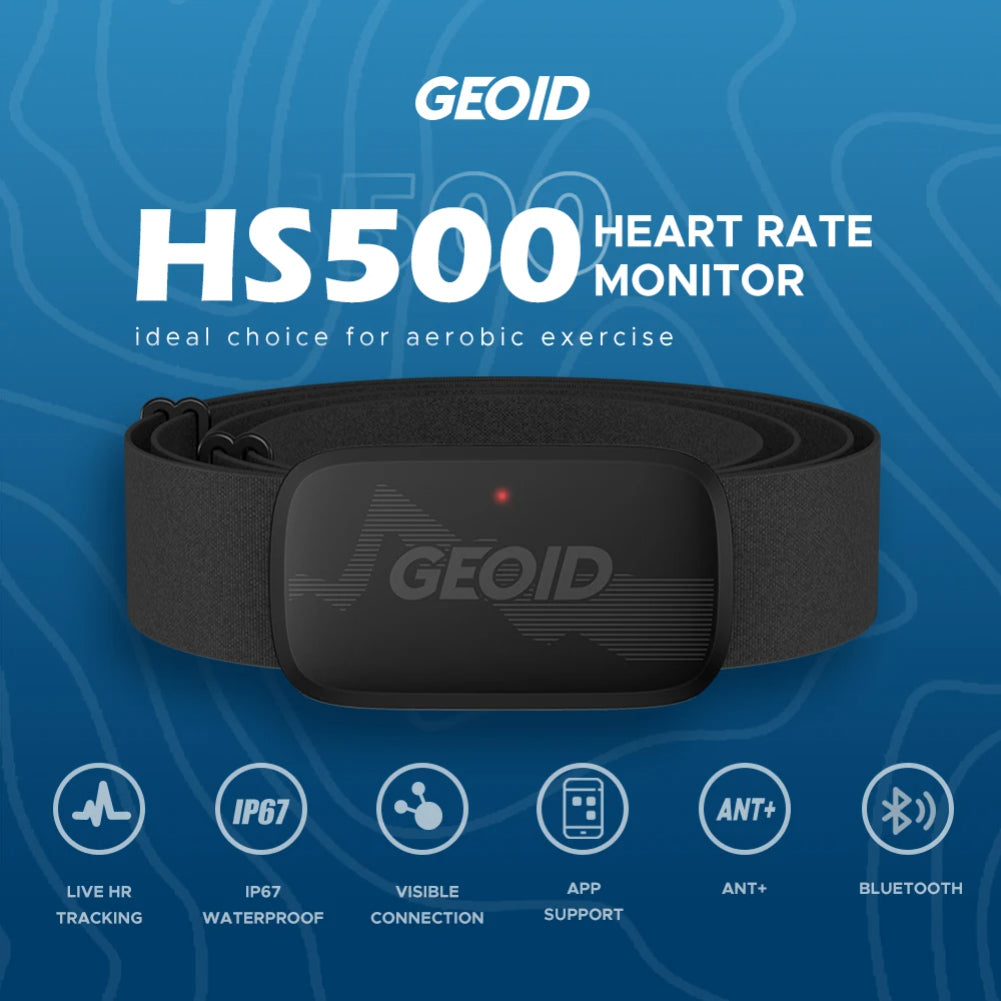 Premium Heart Rate Monitor Chest Strap - Accurate ECG Tracking, Bluetooth & ANT+ Connectivity, LED Light, IP67 Waterproof, 