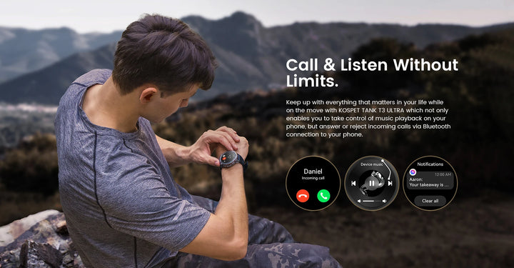 Premium Ultra GPS Smartwatch for Men, 470mAh AMOLED Fitness Tracker, Bluetooth, Digital Watch with AOD, Heart Rate Monitor, Activity Tracker & More - StrengthXPhysiotherapy