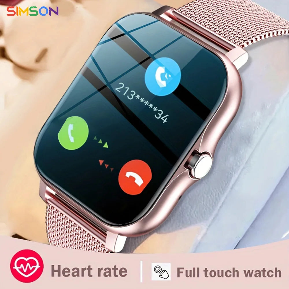 Luxury Smartwatch Android OS - 1.44" Full Touch Color Screen, Bluetooth, Custom Dial, for Men & Women, Smart Watch with Call Feature - StrengthXPhysiotherapy