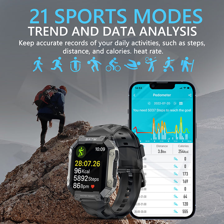 Premium Waterproof Fitness Smartwatch for Men & Women, 1.92" HD Screen, Heart Rate & Blood Oxygen Monitor, Multi-Sport Mode, 