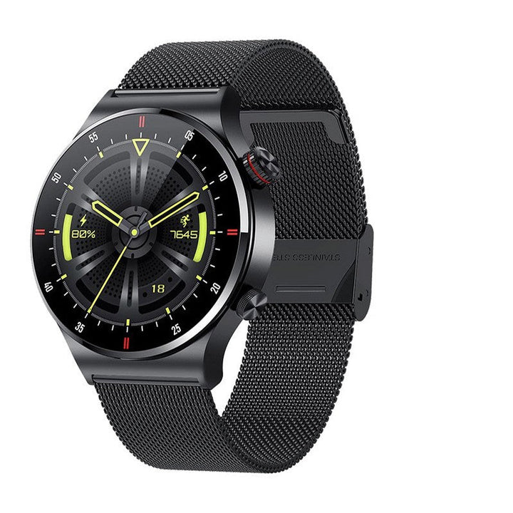 Premium Smartwatch for Men – ECG + PPG, Bluetooth Call, AMOLED Full Touch, NFC, Sports Mode, Waterproof, Heart Rate, Blood 