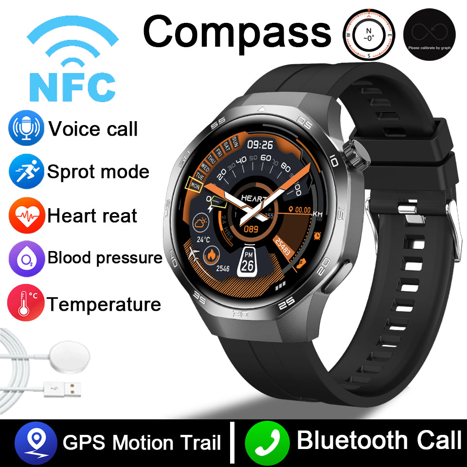 Premium AMOLED Smartwatch with AI, Bluetooth Calling, 100+ Sports Modes, IP68 Waterproof, Prayer Alerts, Health & Fitness 