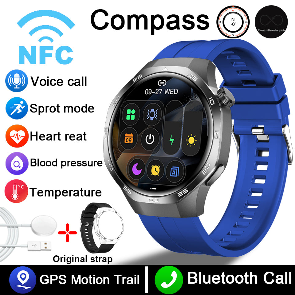 Premium AMOLED Smartwatch with AI, Bluetooth Calling, 100+ Sports Modes, IP68 Waterproof, Prayer Alerts, Health & Fitness 