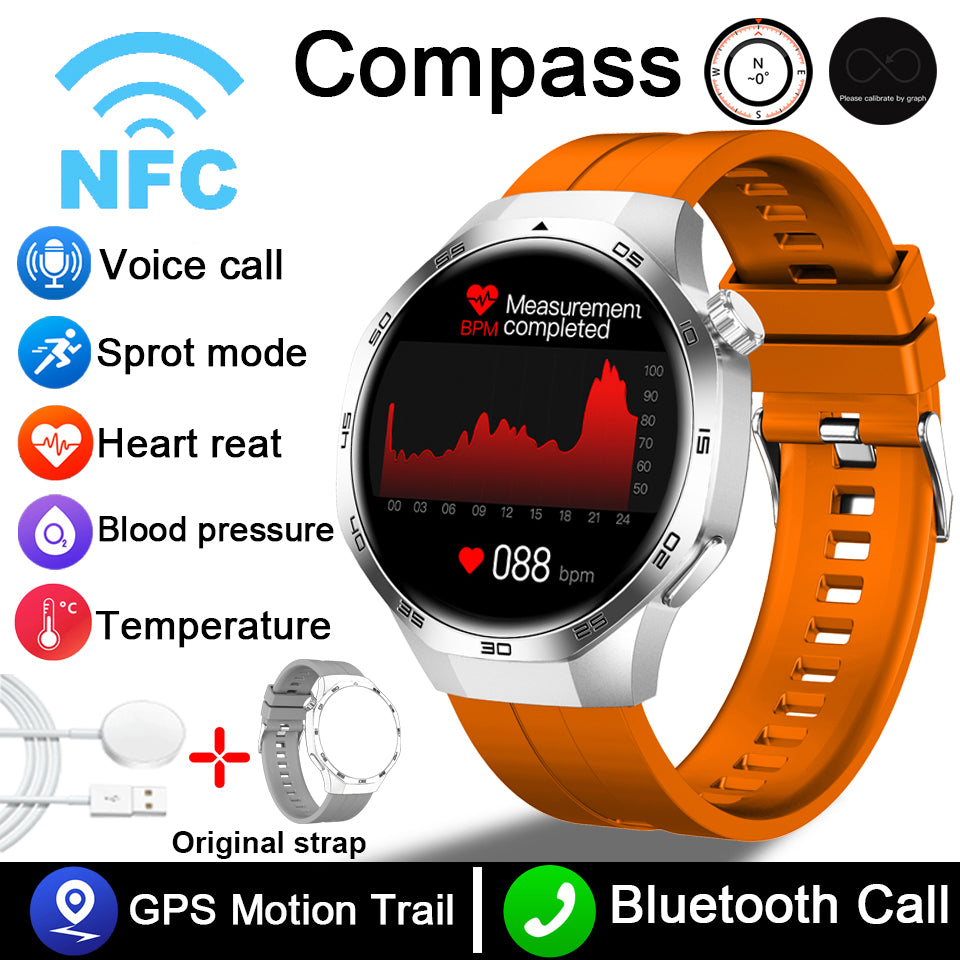 Premium AMOLED Smartwatch with AI, Bluetooth Calling, 100+ Sports Modes, IP68 Waterproof, Prayer Alerts, Health & Fitness 