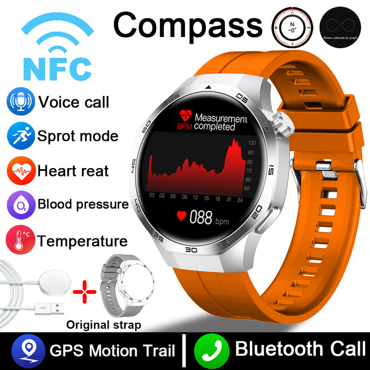 Premium AMOLED Smartwatch with AI, Bluetooth Calling, 100+ Sports Modes, IP68 Waterproof, Prayer Alerts, Health & Fitness 