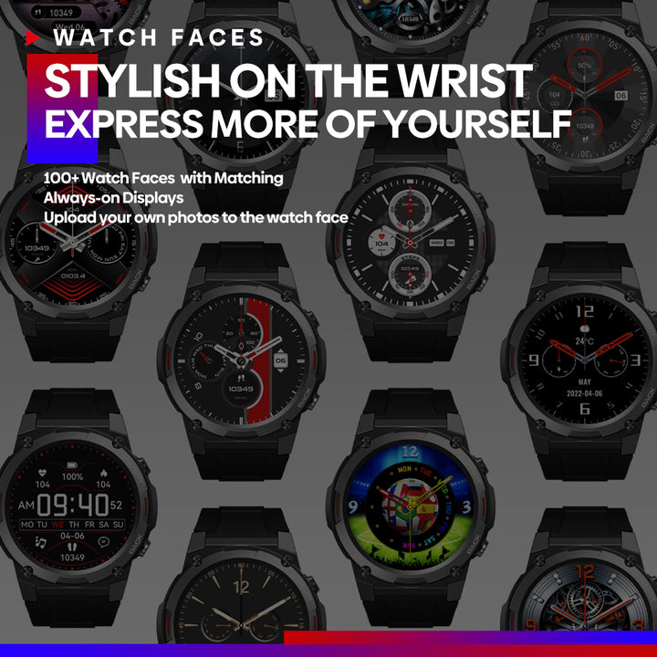 Premium Smartwatch with 1.43" AMOLED Display, Voice Calling, Health & Fitness Tracking, SpO2, Heart Rate, 14-Day Battery, 