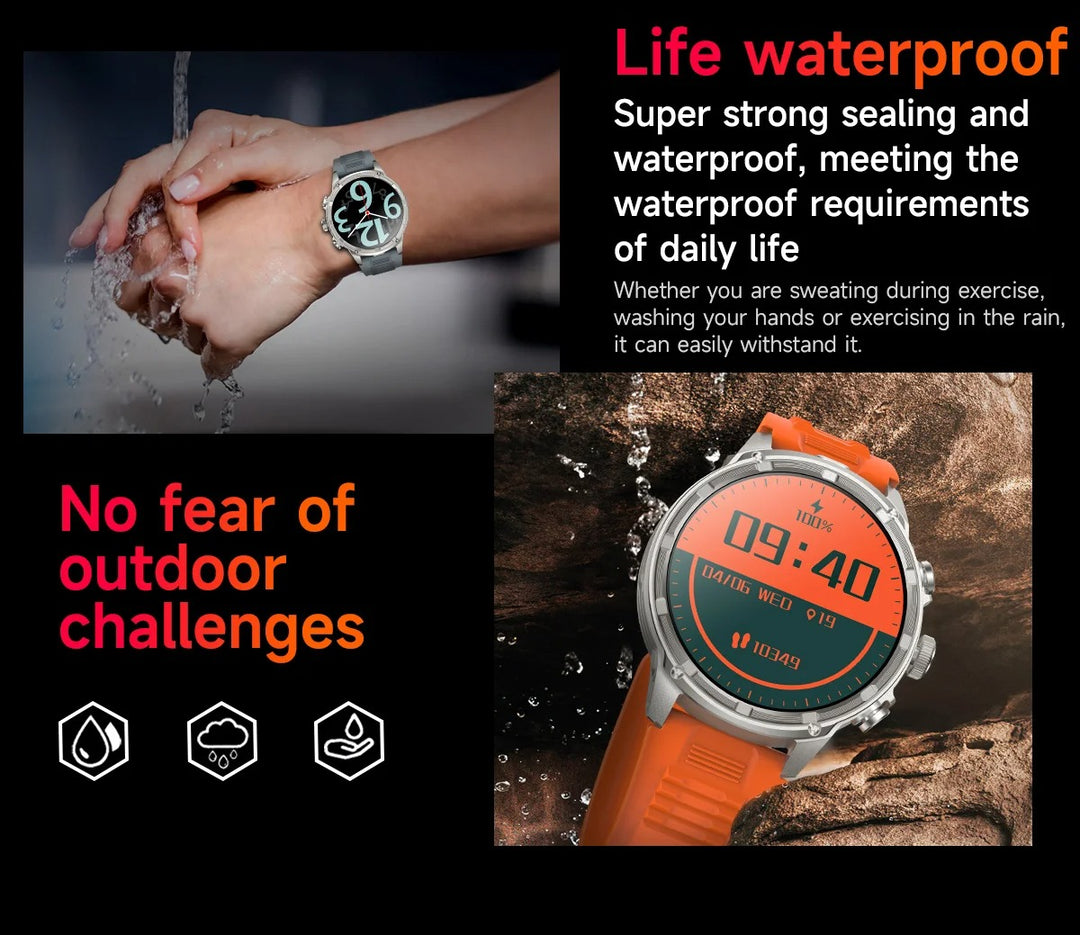 Premium Smartwatch with NFC & Bluetooth Headset – TWS Music & Talk, Sports Tracking, Sleep Monitoring, Camera Control, Music Control, Smart Alarm, Waterproof, Compatible with Android & iOS - StrengthXPhysiotherapy