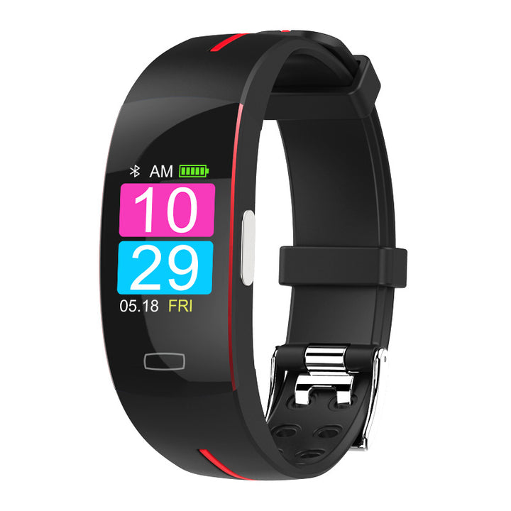 Premium Smart Wristband – Body Temperature Monitoring, ECG+PPG, Heart Rate, Blood Pressure, Color OLED Display, IP67  