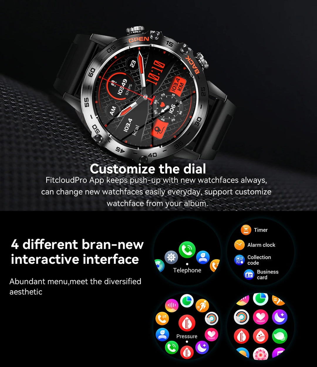 Premium Bluetooth Call Smartwatch for Men - IP67 Waterproof, 1.39-inch Display, Fitness Tracker, Sports Modes, Compatible with Android & iOS - StrengthXPhysiotherapy
