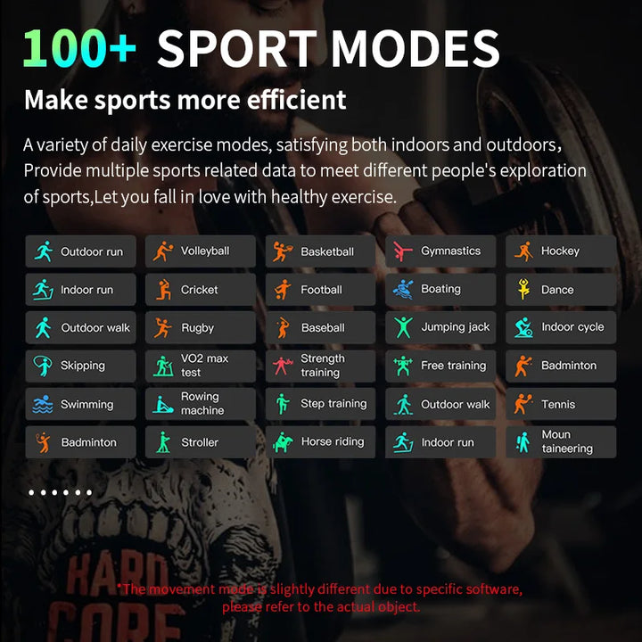 Premium Smartwatch - Wireless Charging, Bluetooth Calls, Fitness Tracker, Custom Watch Faces, Heart Rate Monitoring, Sleep Tracking, Waterproof, Men & Women - StrengthXPhysiotherapy