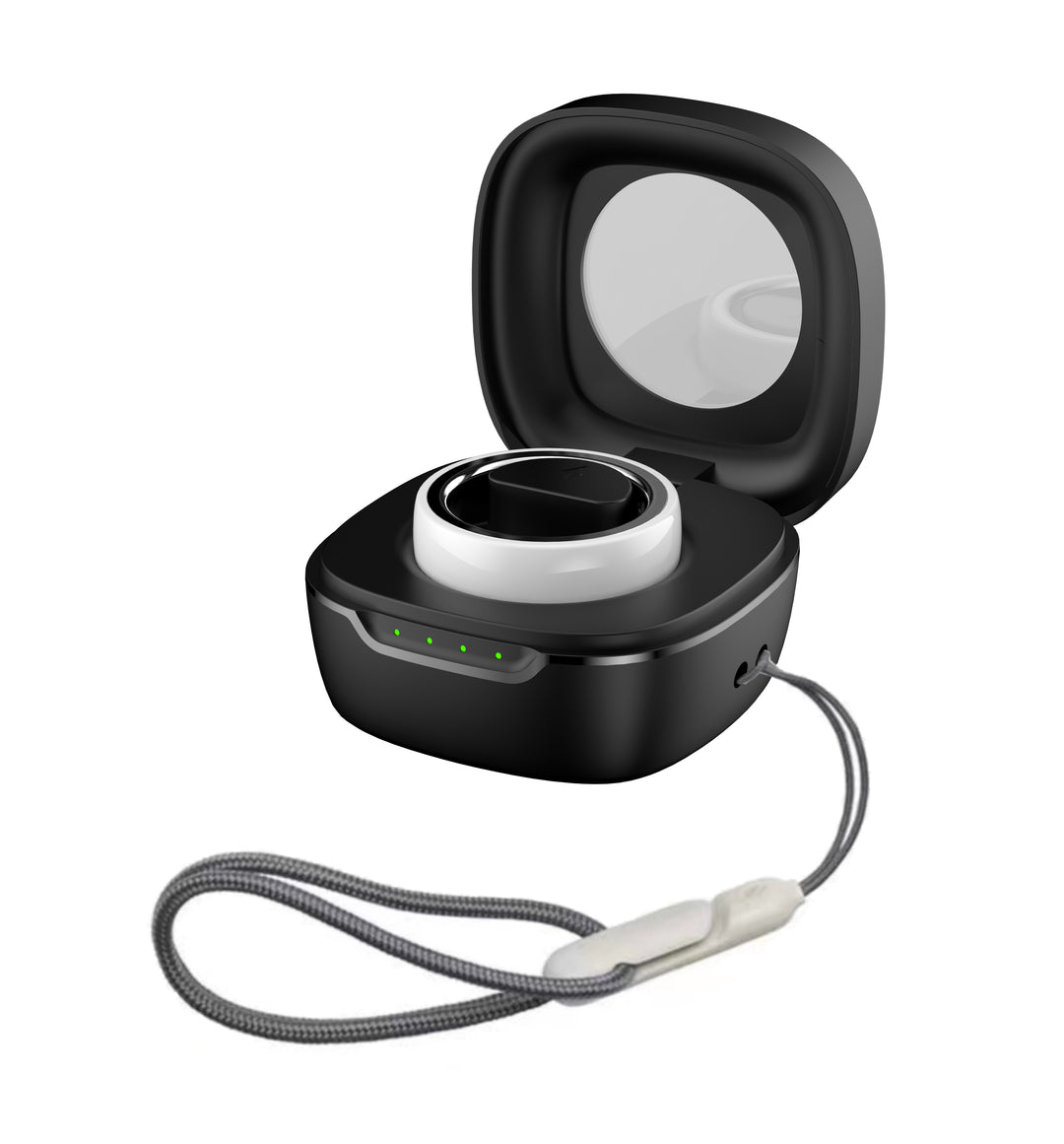 Premium Smart Fitness Ring with Charging Case - Heart Rate, Sleep & Health Monitoring, Blood Oxygen Detection, IPX8 