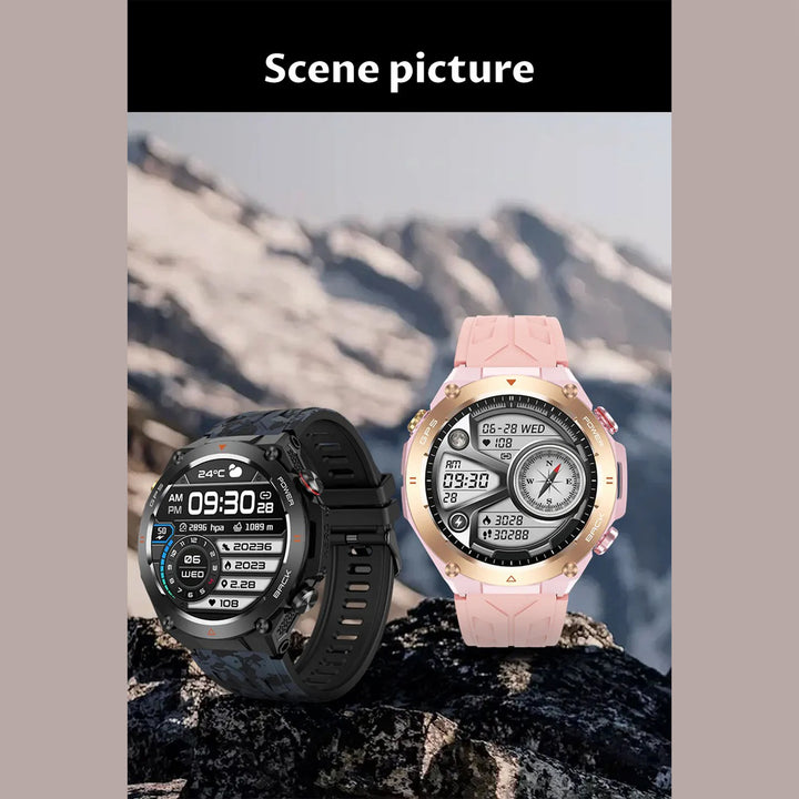 Premium Waterproof Sports Watch for Men and Women – 50M Waterproof, Dual Time, Pedometer, Stopwatch, Alarm, Countdown, Shockproof, EL Backlight, Lightweight Military Clock - StrengthXPhysiotherapy