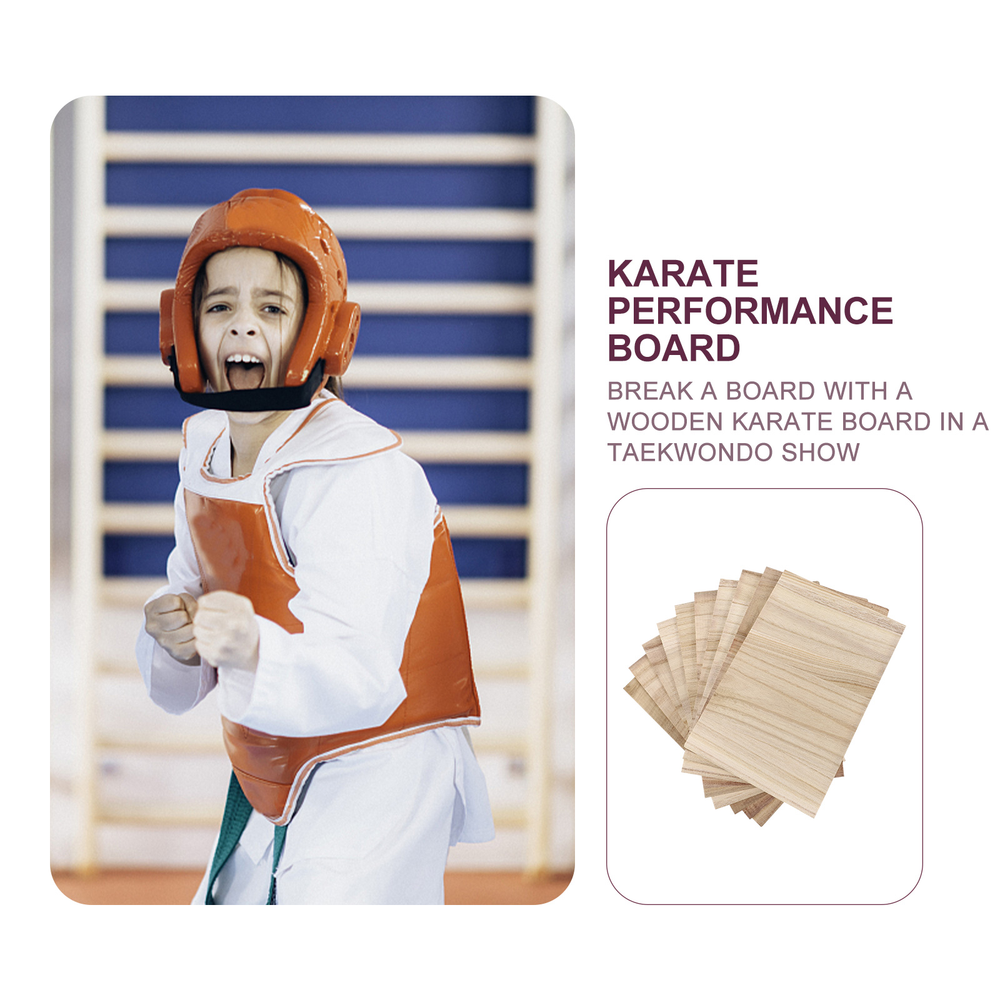 Premium Taekwondo Breaking Boards – 10pcs Karate Wooden Training Boards – Durable Punching & Breaking Board for Taekwondo