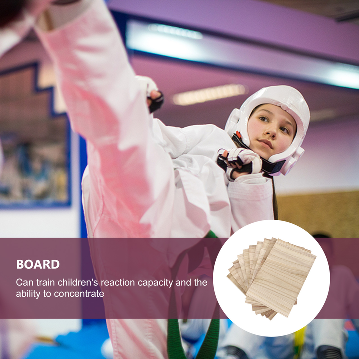 Premium Taekwondo Breaking Boards – 10pcs Karate Wooden Training Boards – Durable Punching & Breaking Board for Taekwondo
