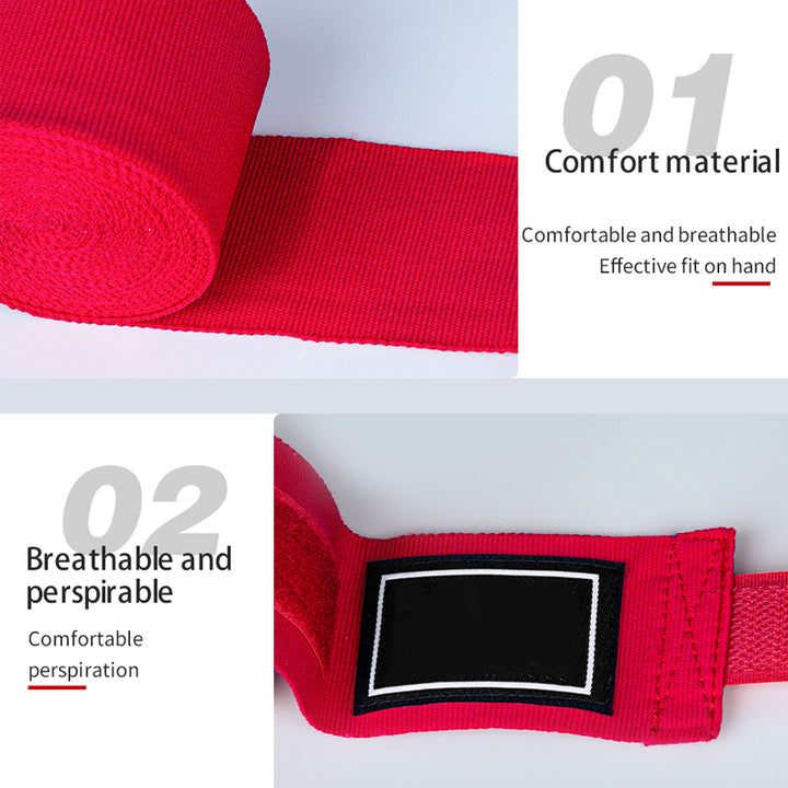 Premium Boxing Hand Wraps Inner Gloves – 180 Inch Elasticated Bandages with Thumb Loop, Wrist Protection for MMA, Muay Thai, Kickboxing, and Combat Sports - StrengthXPhysiotherapy