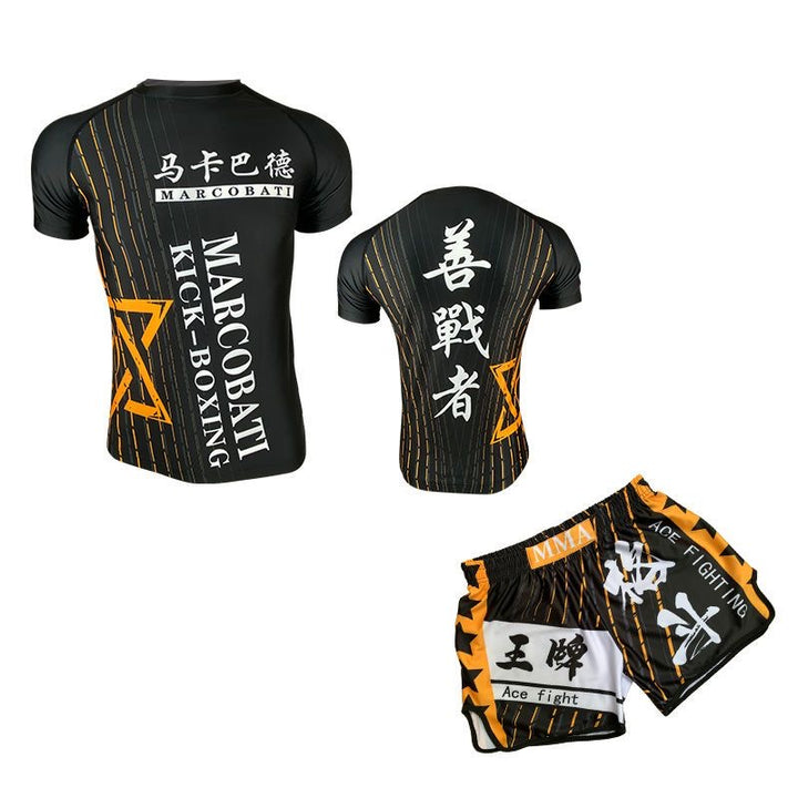 Premium MMA Boxing Training Set – UFC Fighting Suit for Men, Women & Children, Breathable Quick Dry Sports Wear, Short 