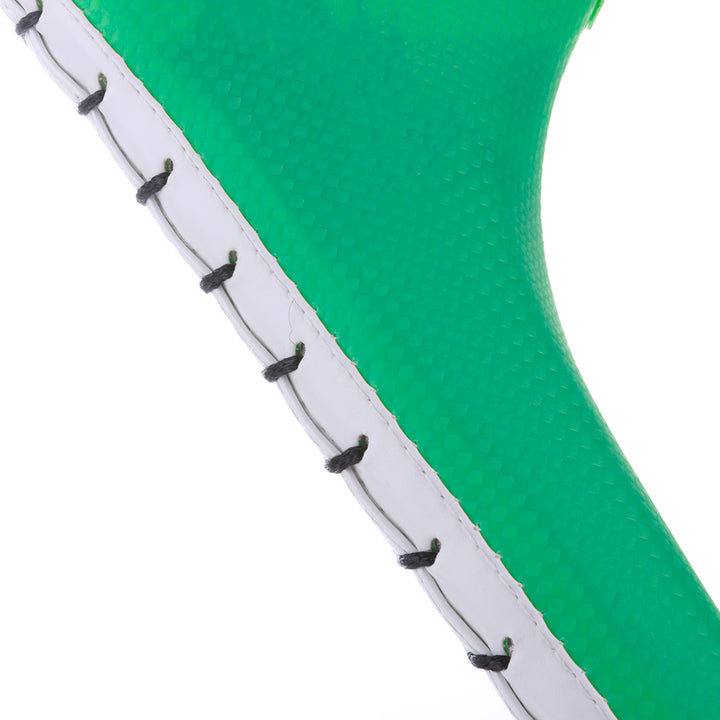 Premium Taekwondo Foot Target Kick Pad – Boxing, Kickboxing, & Sanda Training Equipment – Durable PU Leather, High Elastic Sponge – Double Target Design for High & Low Kicks – Buzz Sound & Wrist Grip – 40x20x8cm - StrengthXPhysiotherapy