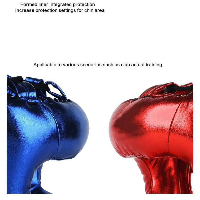 Premium Boxing Helmet – Muay Thai, Kickboxing, Sanda Training Headgear, Protective Head Protector Guard for Gym & Combat Sports - StrengthXPhysiotherapy