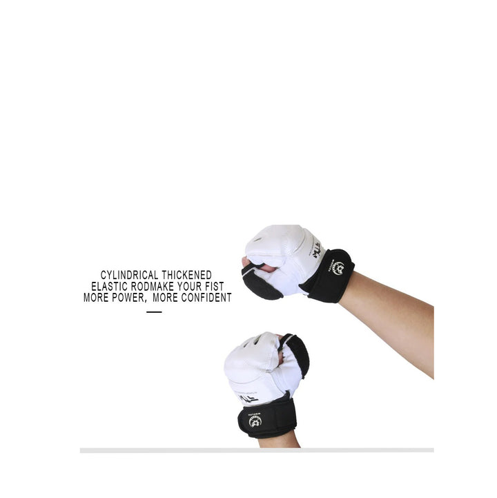 Premium Kickboxing Gloves – High Quality MMA Gloves for Muay Thai & Boxing Training – PU Leather Half Mitts for Fighters – Durable, Lightweight Black Boxing Equipment - StrengthXPhysiotherapy