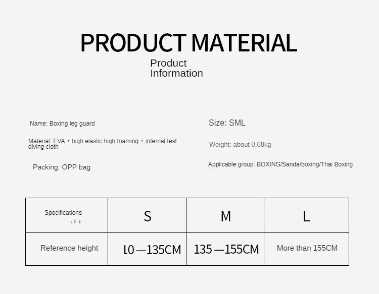 Premium Sanda Leg Protectors – Instep Boxing Foot Guards, Thai Boxing Gaiters, Leg Sleeves for Fighting & Combat Sports