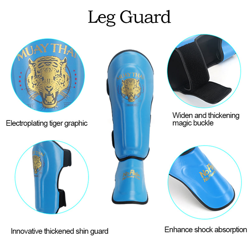 Premium Sanda Leg Protectors – Instep Boxing Foot Guards, Thai Boxing Gaiters, Leg Sleeves for Fighting & Combat Sports