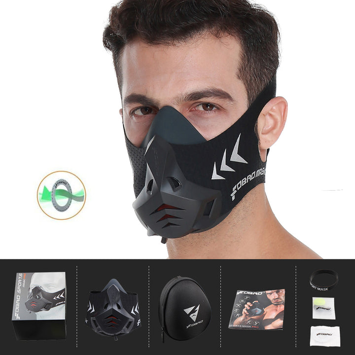 Premium Sports Mask for Running, Cycling, Gym & High Altitude Training – Cardio Workout Conditioning Mask, Air Filtration,